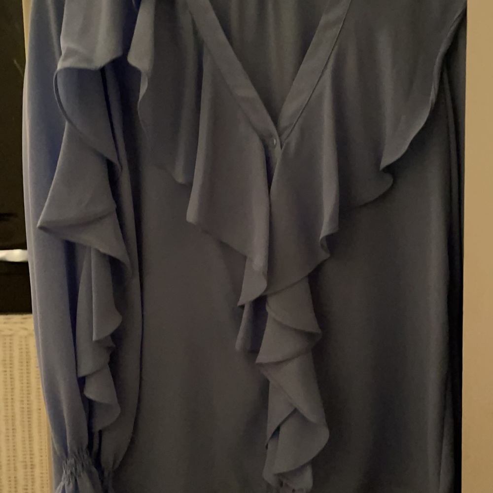 Zara Ruffled Blouse XS - Picture 3 of 6